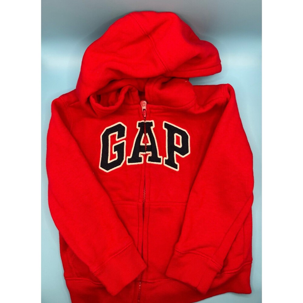 GAP Red Full Zip Hoodie Sweatshirt – Size 3T